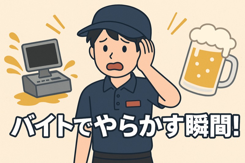 バイトでやらかすを集めた体験談まとめ