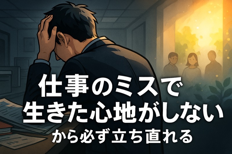 仕事のミスで生きた心地がしない対処法