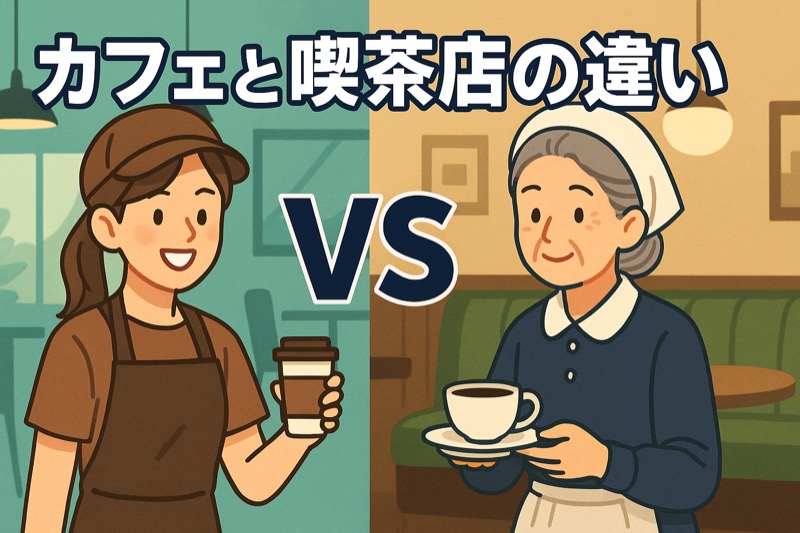 カフェと喫茶店の違いを徹底解説