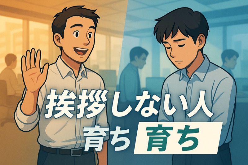 挨拶しない人の育ちについて