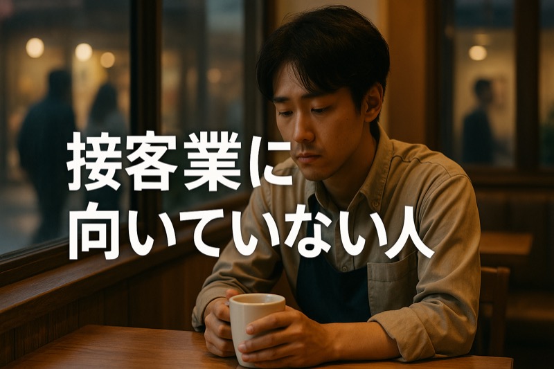 接客業に向いていない人