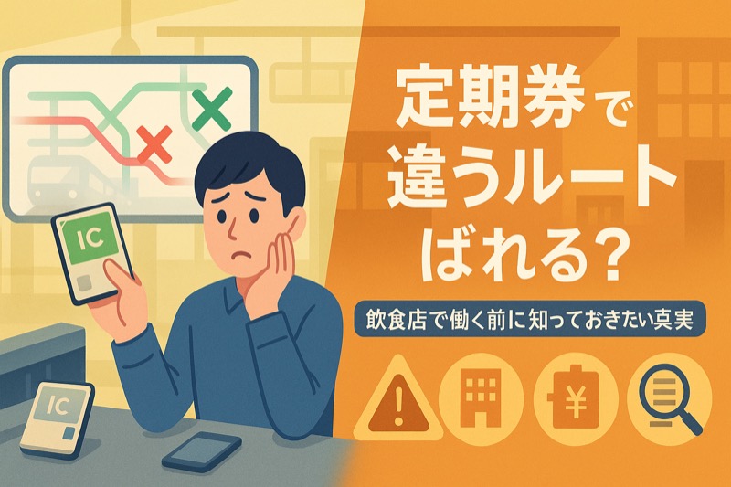 定期券で違うルートはばれるのか解説