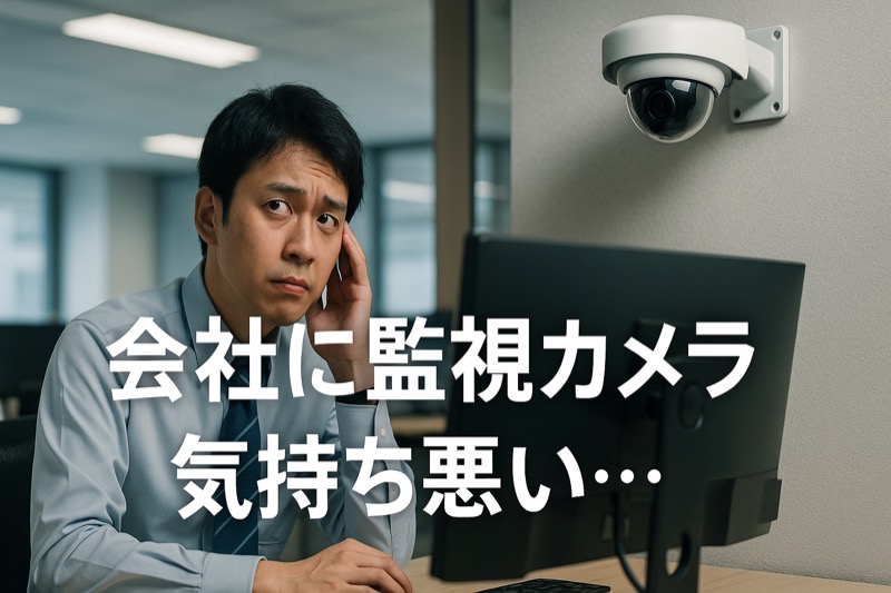 会社に監視カメラ気持ち悪い