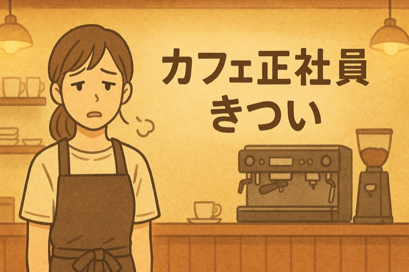 カフェ正社員きつい